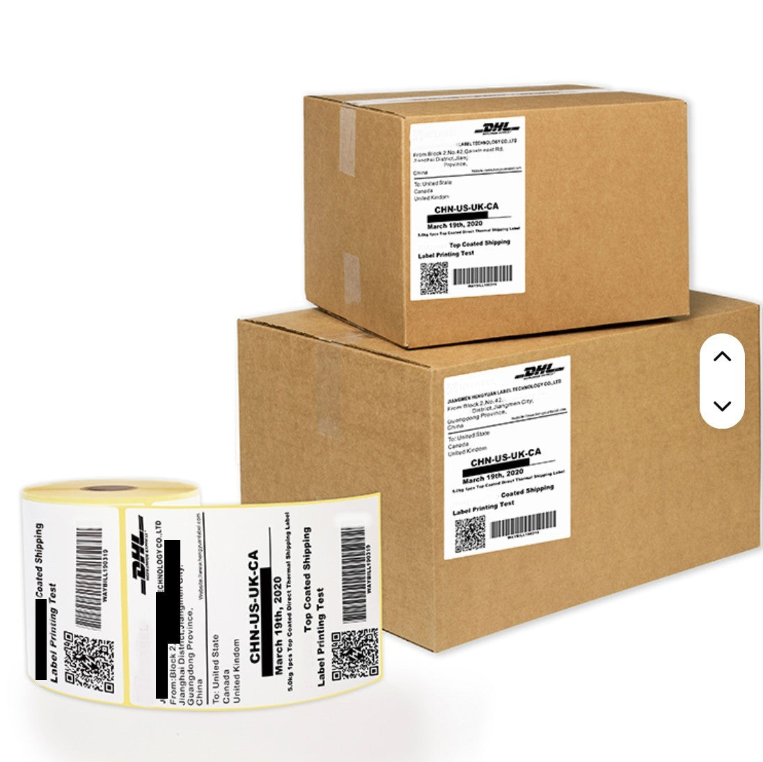 Etykiety Termiczne 100x150mm Perforacja 300 Sztuk fi 25