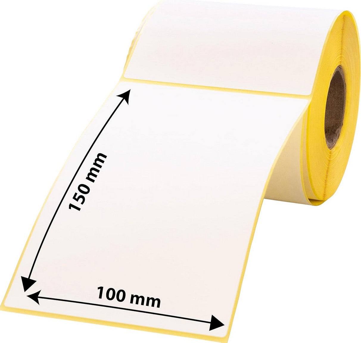 Etykiety Termiczne 100x150mm Perforacja 300 Sztuk fi 25