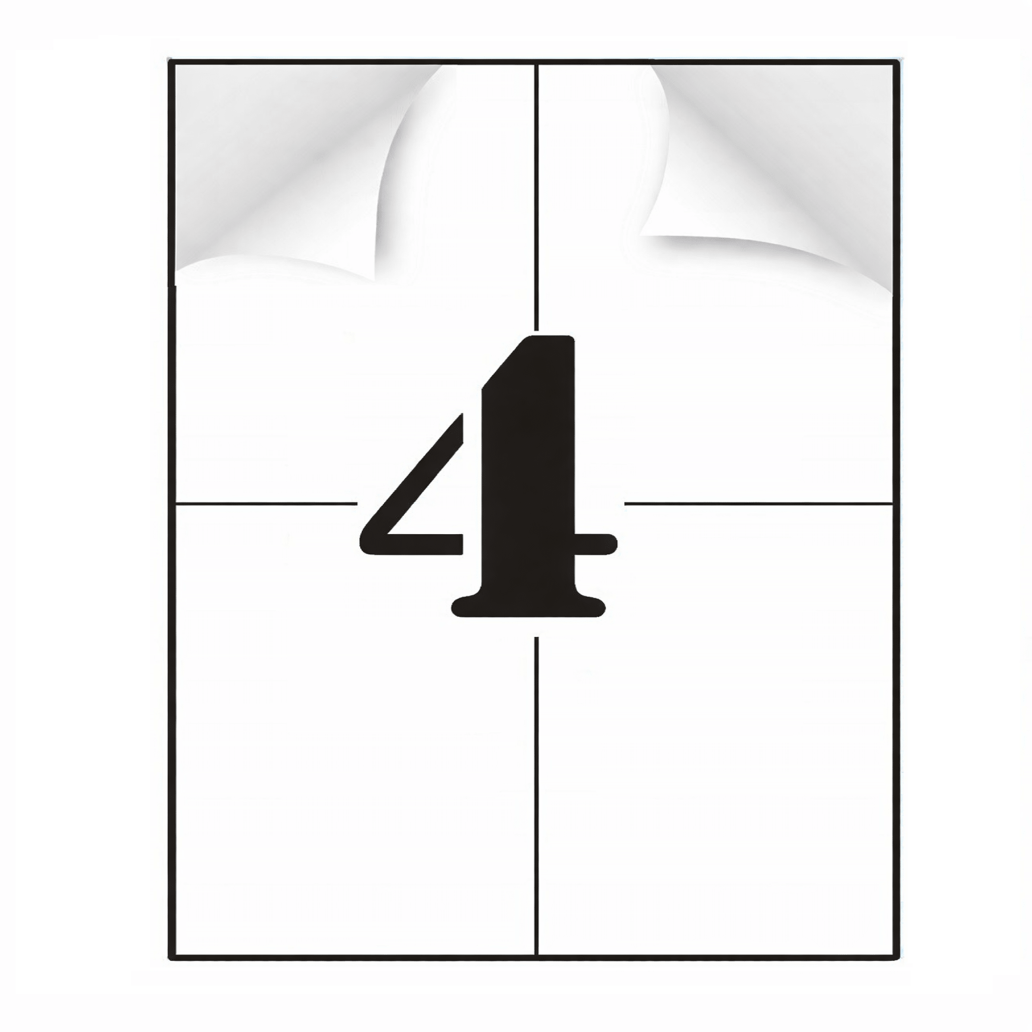 ETYKIETY SAMOPRZYLEPNE A4 105x148mm Naklejki Białe do Drukarki 100ark - www.gopak.pl