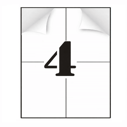 ETYKIETY SAMOPRZYLEPNE A4 105x148mm Naklejki Białe do Drukarki 100ark - www.gopak.pl