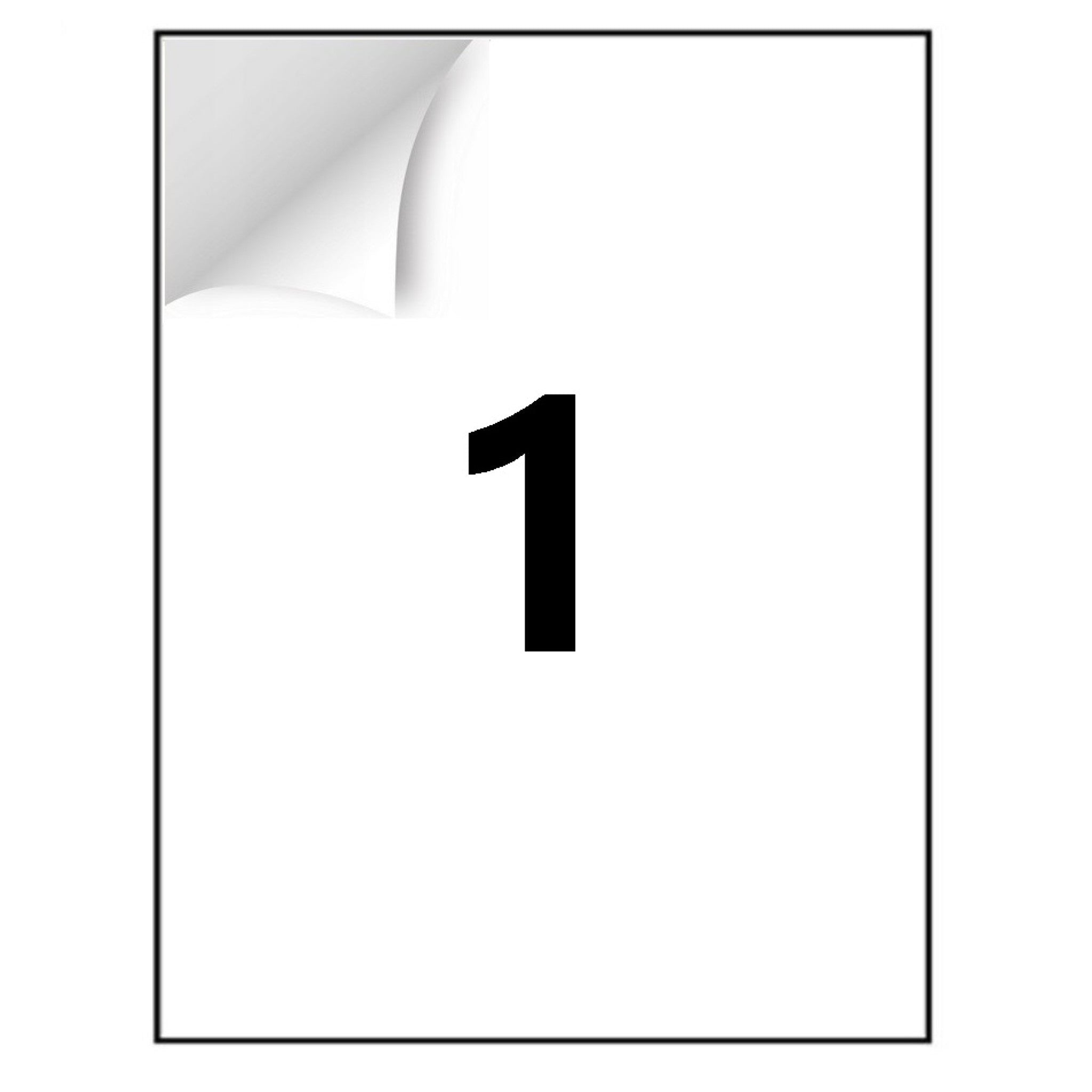 ETYKIETY SAMOPRZYLEPNE A4 210x297 mm Naklejki Białe do Drukarki 100ark - www.gopak.pl