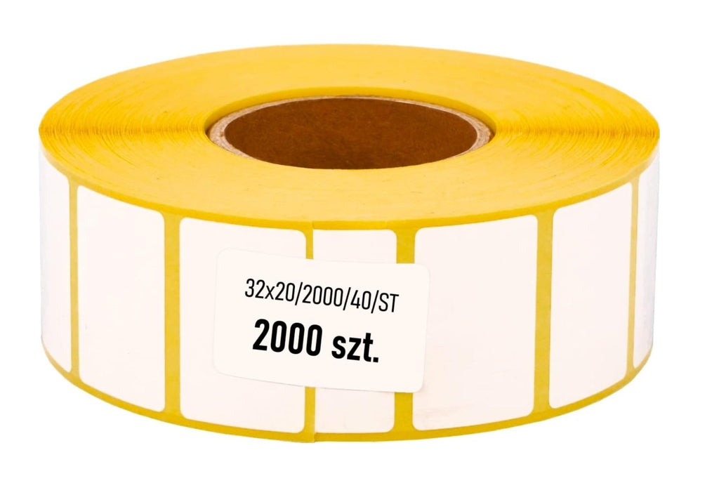 Etykiety Termiczne 32x20mm 2000 Sztuk fi40 - www.gopak.pl